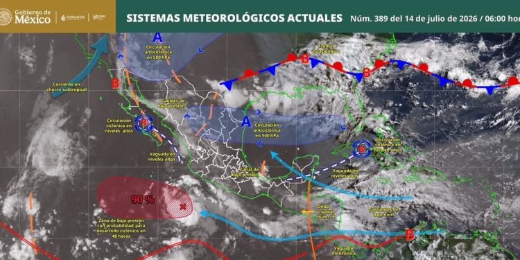 ¡Buenos días! conoce los sistemas meteorológicos actuales presentes en México y sus efectos. ¡Protégete!