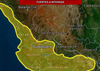 ALERTA GENERALIZADA: En las próximas horas se pronostican lluvias fuertes a intensas en el occidente, centro y sur de México.