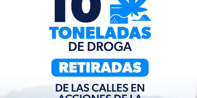 SSP asegura 10 toneladas de droga en 8 meses