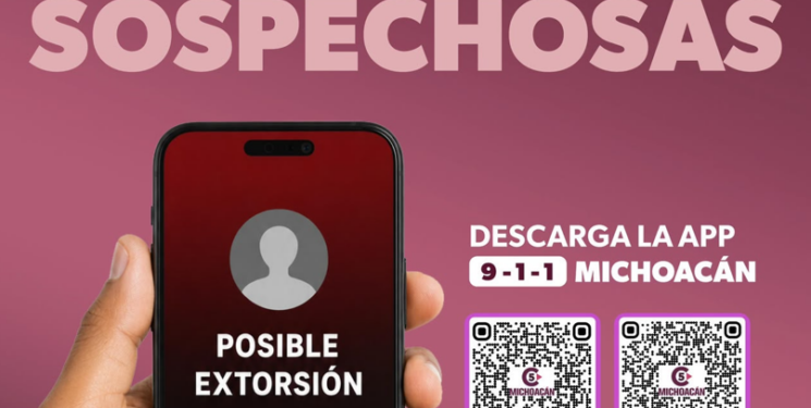 Convierte tu celular en una herramienta contra la extorsión con la App 911 Michoacán