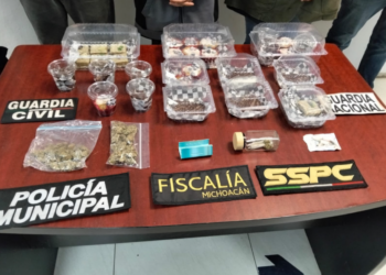 En Uruapan, SSP detiene a cinco personas y asegura productos presuntamente elaborados con marihuana