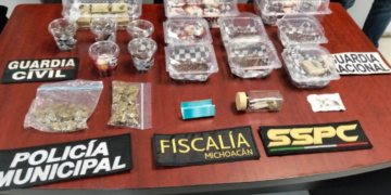 En Uruapan, SSP detiene a cinco personas y asegura productos presuntamente elaborados con marihuana