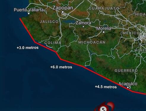 ALERTA GENERALIZADA: El huracán Polo inicia su avance, por lo que el oleaje se intensificará en el litoral del Pacífico mexicano.