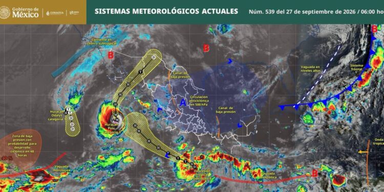 ¡Buenos días! Te compartimos los sistemas meteorológicos que estarán presentes este domingo en territorio nacional: