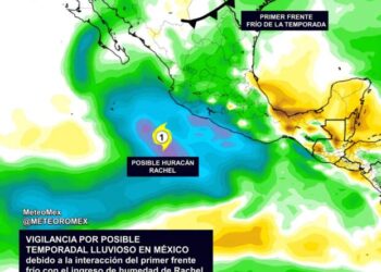 ¿Están preparados? Todo parece indicar que en los próximos días podría establecerse un temporal lluvioso en México.