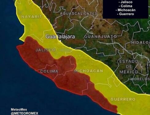ALERTA | Rachel representa una amenaza para Jalisco, Colima y Michoacán; se pronostican lluvias intensas e inundaciones.
