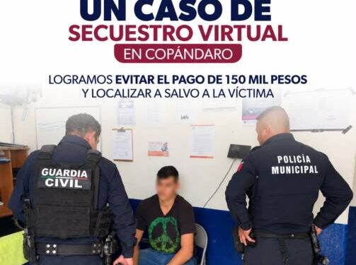 SSP localiza sano y salvo a joven víctima de secuestro virtual; evitó pago de 150 mil pesos
