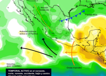 IMPORTANTE: Iniciamos septiembre con amenaza de un alto temporal de lluvias en México debido a la aproximación de ciclones y frentes fríos.