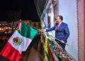 Julio Arreola encabezó el Grito de Independencia en Pátzcuaro ante miles de familias