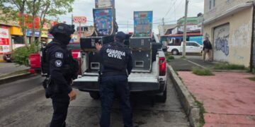 Guardia Civil apoya en cateos donde aseguran 64 máquinas tragamonedas en Morelia