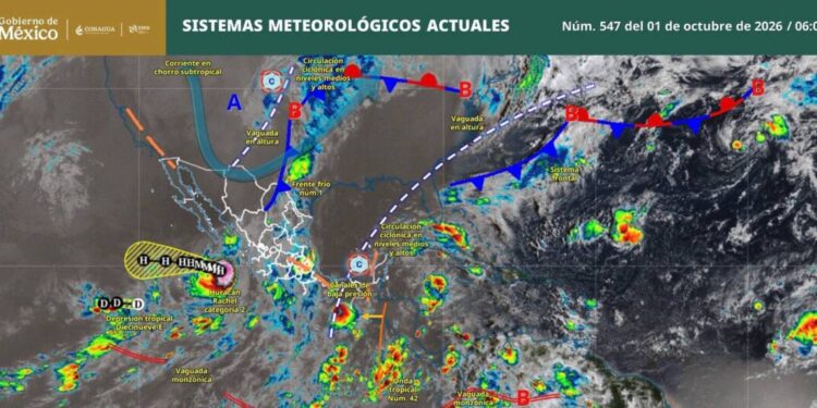 ¡Buenos días! entérate de los sistemas meteorológicos que estarán presentes este jueves en el país y toma precauciones ante sus efectos.