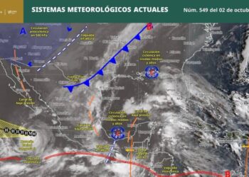 ¡Buenos días! Conoce los sistemas meteorológicos y sus efectos esperados durante el día de hoy: