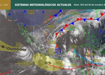 ¡Buenos días!  Con información de @conagua_clima, estos son los sistemas meteorológicos presentes en el país este domingo: