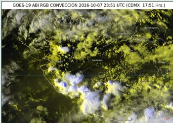 Occidente: lluvias fuertes con puntuales muy fuertes y descargas eléctricas
