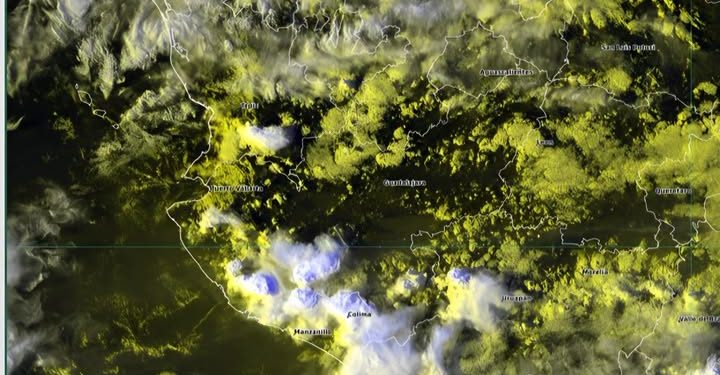 Occidente: lluvias fuertes con puntuales muy fuertes y descargas eléctricas