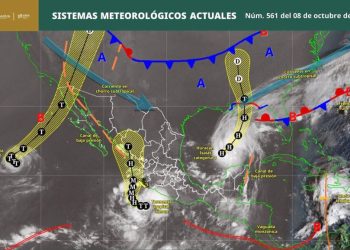 ¡Buenos días! Te compartimos los sistemas meteorológicos que estarán presentes este jueves en territorio nacional: