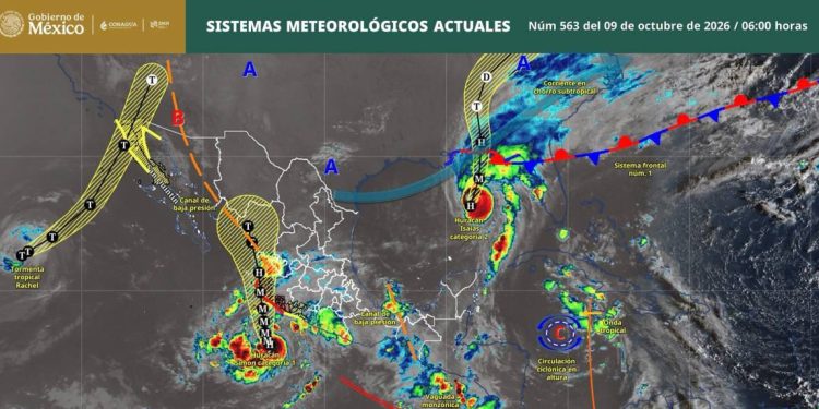 ¡Buenos días! Te compartimos los sistemas meteorológicos que estarán presentes este viernes en territorio nacional: