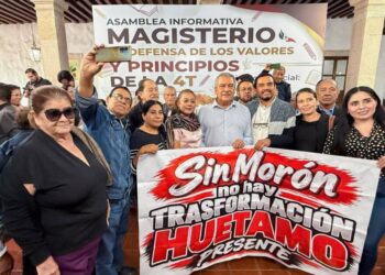 Magisterio michoacano cierra filas con Raúl Morón