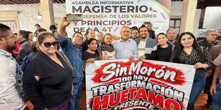 Magisterio michoacano cierra filas con Raúl Morón