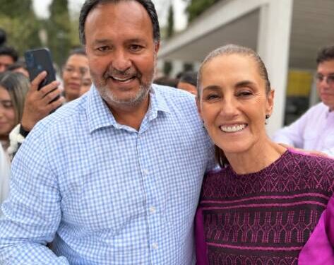 Claudia Sheinbaum visita Pátzcuaro; Julio Arreola destaca proyectos para el bienestar