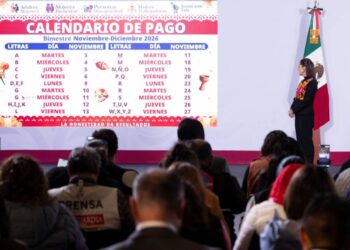 Del 3 al 27 de noviembre se realiza el pago de los Programas de Bienestar correspondiente al bimestre noviembre-diciembre