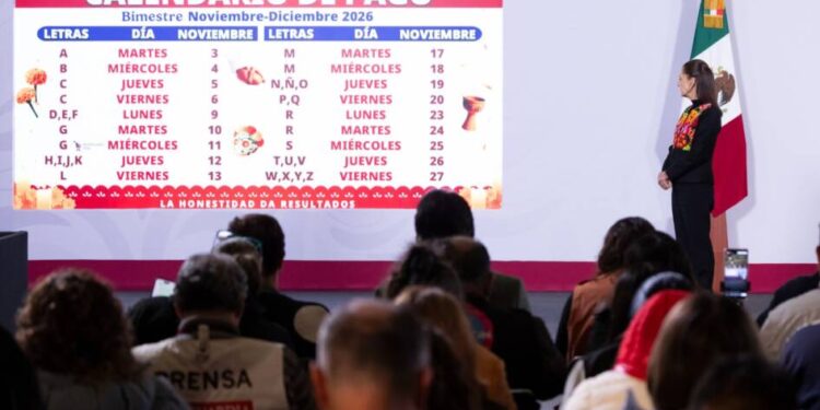 Del 3 al 27 de noviembre se realiza el pago de los Programas de Bienestar correspondiente al bimestre noviembre-diciembre