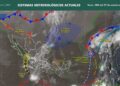 ¡Buenos días! De acuerdo con información de @conagua_clima, te compartimos los sistemas meteorológicos que estarán presentes este martes en territorio nacional: