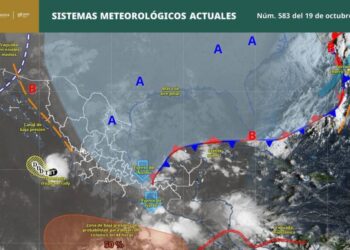 ¡Buenos días! Te compartimos los sistemas meteorológicos que estarán presentes este lunes en territorio nacional, de acuerdo con información de @conagua_clima:
